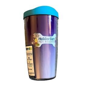 NWT 16 ounce Tervis Tumbler - Holiday Barn Pet Resort - Blue Lid